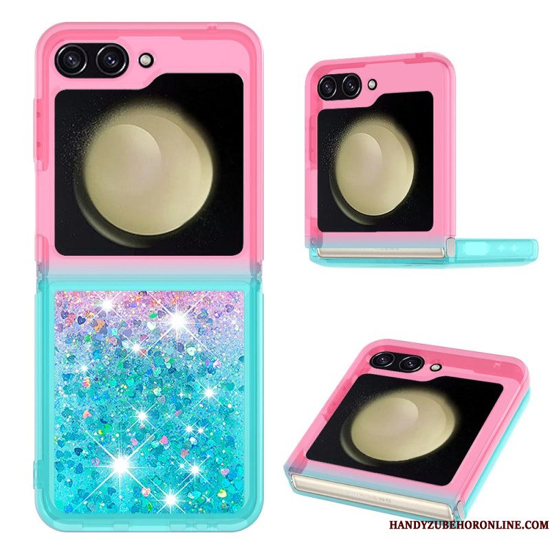 Hoesje Samsung Galaxy Z Flip 7 Fe Glitter Met Kleurverloop