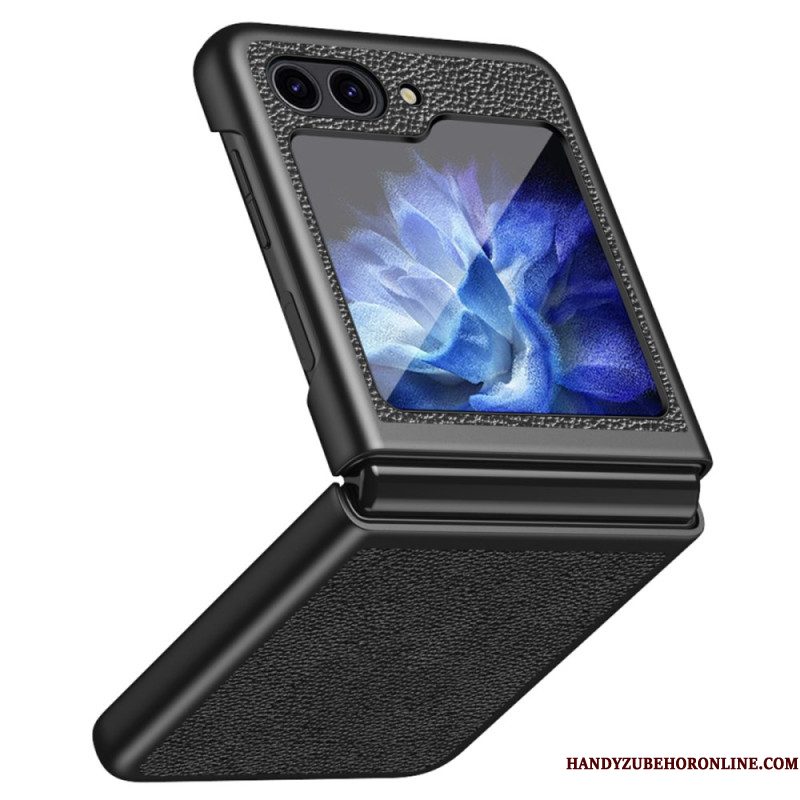 Hoesje Samsung Galaxy Z Flip 7 Fe Imitatie Lychee Leer