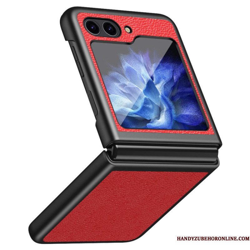 Hoesje Samsung Galaxy Z Flip 7 Fe Imitatie Lychee Leer