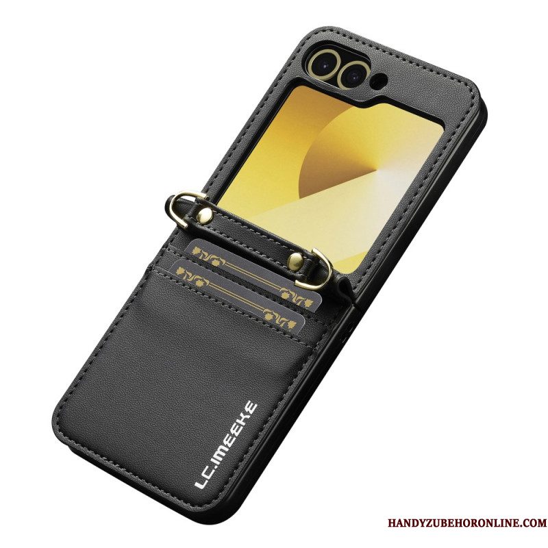 Hoesje Samsung Galaxy Z Flip 7 Fe Kaarthouder En Lange Riem