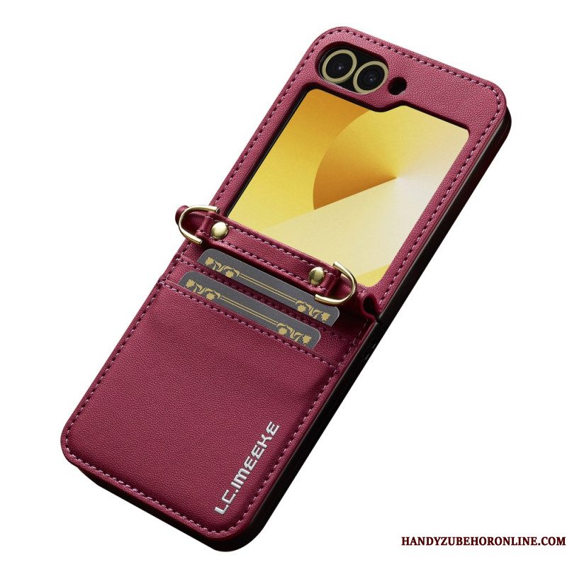 Hoesje Samsung Galaxy Z Flip 7 Fe Kaarthouder En Lange Riem