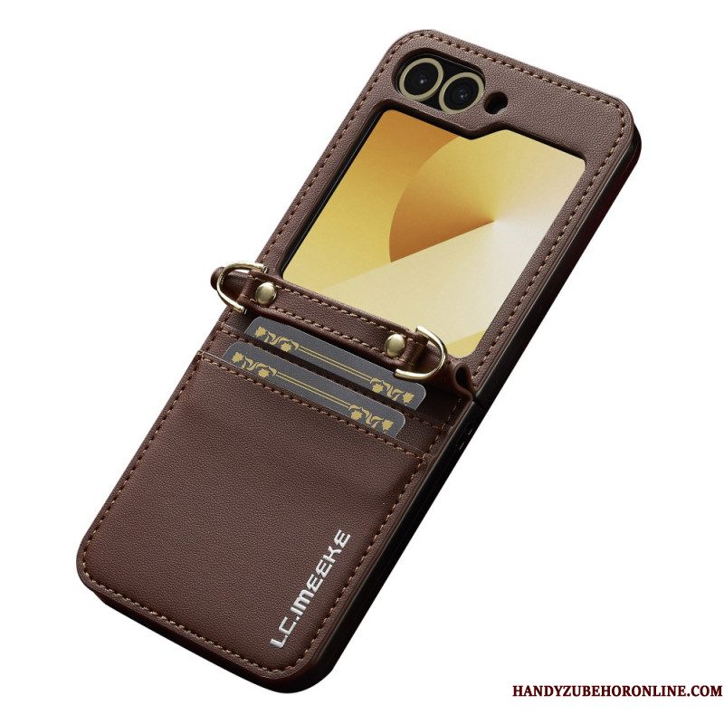 Hoesje Samsung Galaxy Z Flip 7 Fe Kaarthouder En Lange Riem