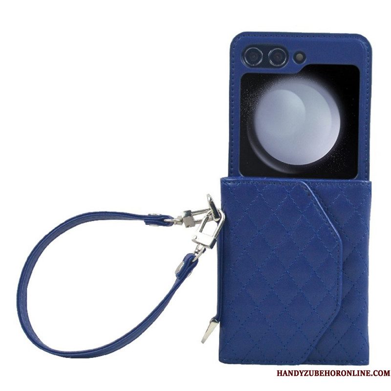 Hoesje Samsung Galaxy Z Flip 7 Fe Kaarthouder En Riem
