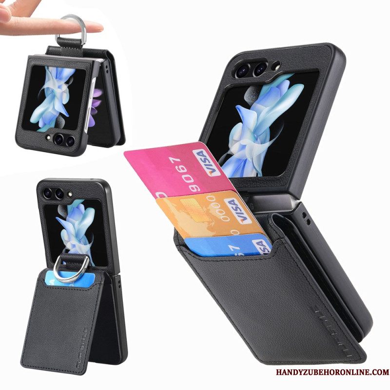 Hoesje Samsung Galaxy Z Flip 7 Fe Kaarthouder Met Standaard En Ring