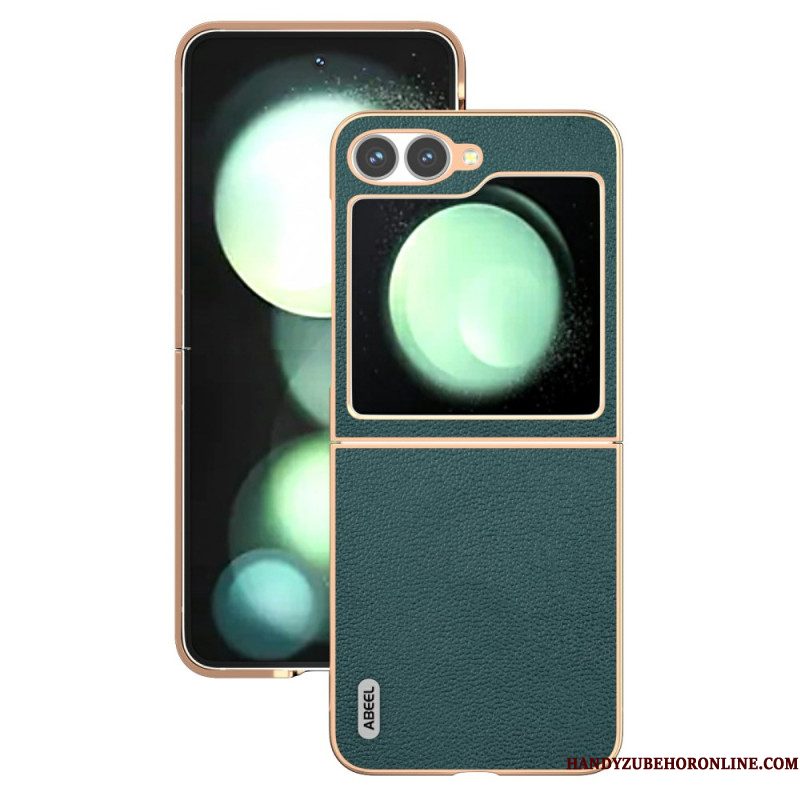 Hoesje Samsung Galaxy Z Flip 7 Fe Klassiek Abeel-leer