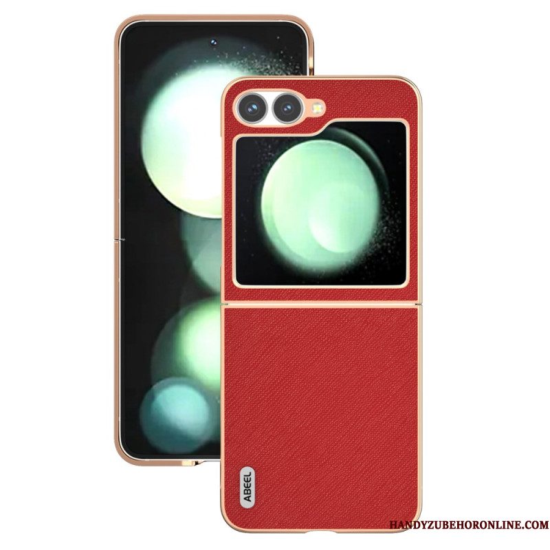 Hoesje Samsung Galaxy Z Flip 7 Fe Leer Met Textuur