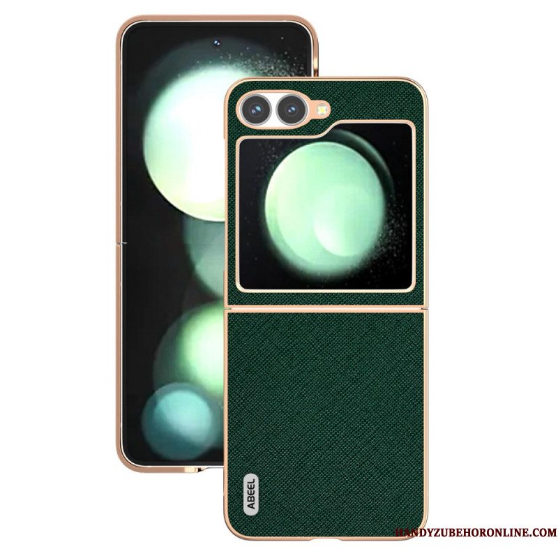 Hoesje Samsung Galaxy Z Flip 7 Fe Leer Met Textuur