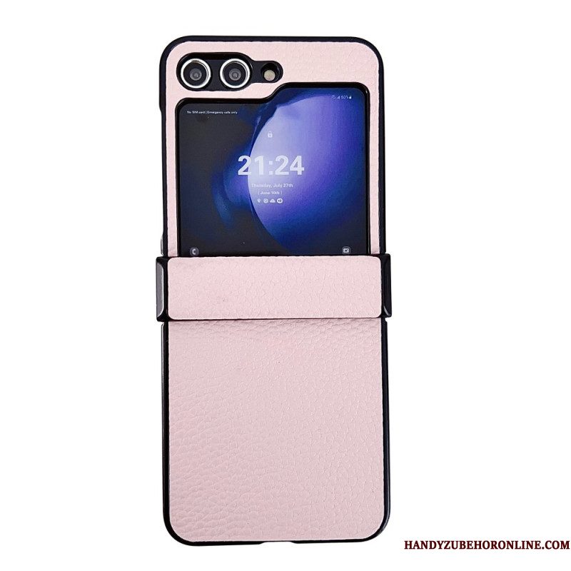 Hoesje Samsung Galaxy Z Flip 7 Fe Lychee-patroon Bescherming Hoesje