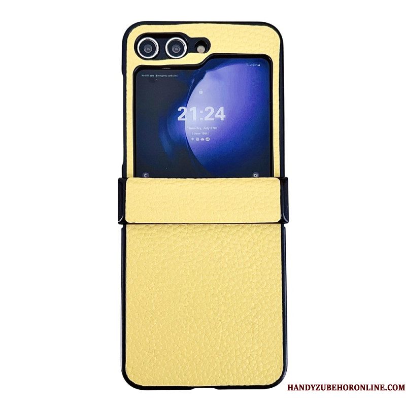 Hoesje Samsung Galaxy Z Flip 7 Fe Lychee-patroon Bescherming Hoesje