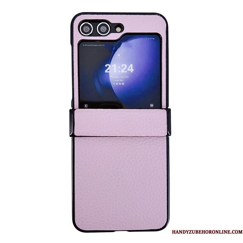 Hoesje Samsung Galaxy Z Flip 7 Fe Lychee-patroon Bescherming Hoesje