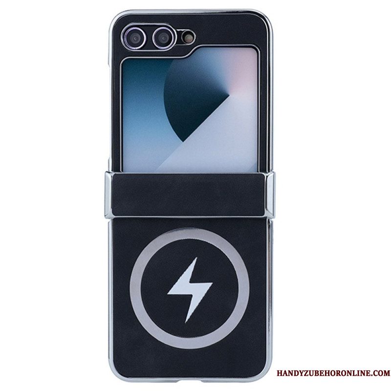 Hoesje Samsung Galaxy Z Flip 7 Fe Magsafe-compatibel Lederlook Bescherming Hoesje