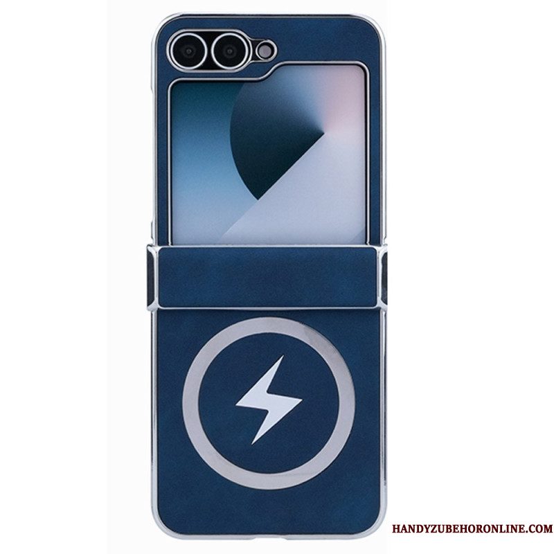Hoesje Samsung Galaxy Z Flip 7 Fe Magsafe-compatibel Lederlook Bescherming Hoesje