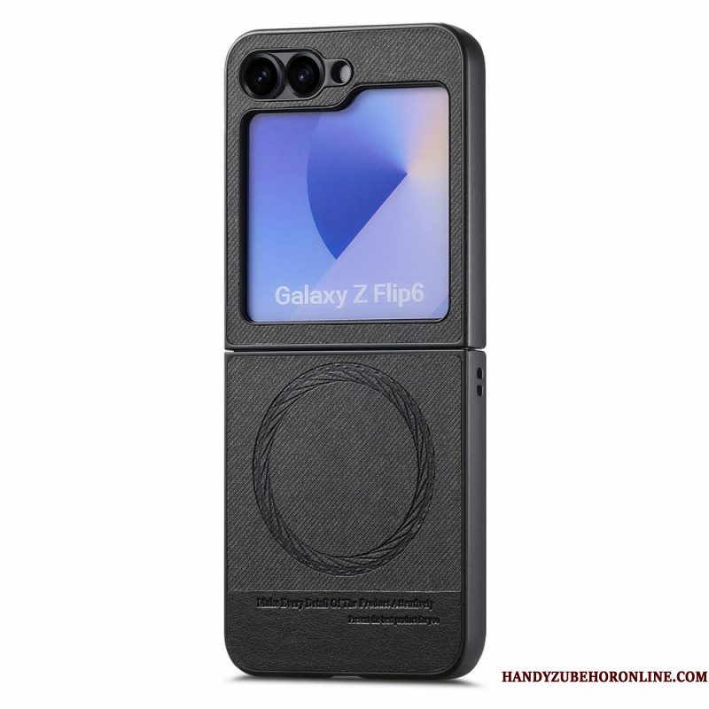 Hoesje Samsung Galaxy Z Flip 7 Fe Magsafe-compatibel Met Denimtextuur