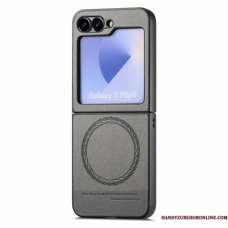 Hoesje Samsung Galaxy Z Flip 7 Fe Magsafe-compatibel Met Denimtextuur
