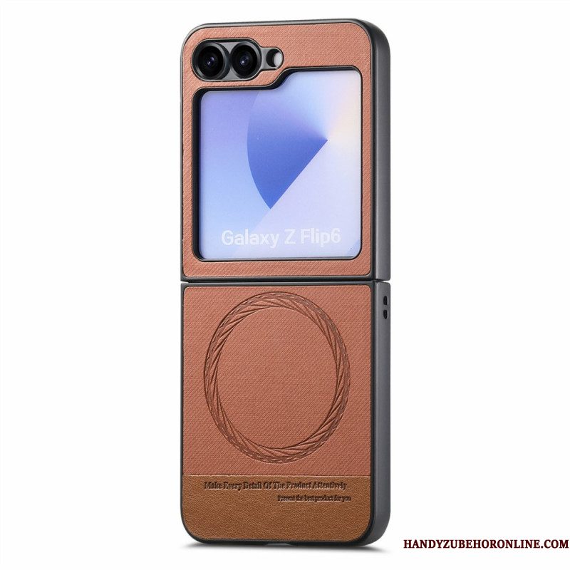 Hoesje Samsung Galaxy Z Flip 7 Fe Magsafe-compatibel Met Denimtextuur