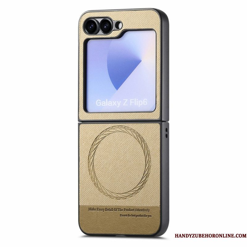 Hoesje Samsung Galaxy Z Flip 7 Fe Magsafe-compatibel Met Denimtextuur