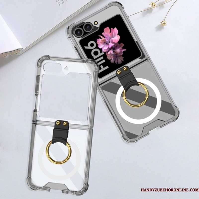 Hoesje Samsung Galaxy Z Flip 7 Fe Met Ringhouder En Magnetische Bevestiging Gkk