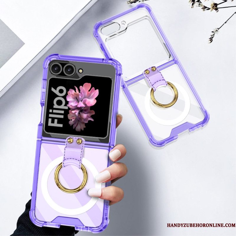 Hoesje Samsung Galaxy Z Flip 7 Fe Met Ringhouder En Magnetische Bevestiging Gkk