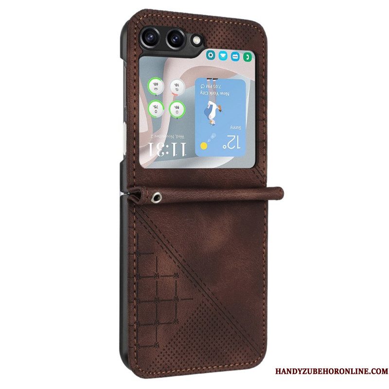 Hoesje Samsung Galaxy Z Flip 7 Fe Portemonnee Met Patroon Bescherming Hoesje