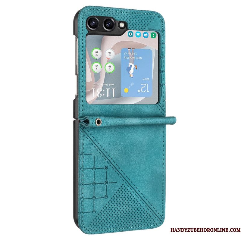 Hoesje Samsung Galaxy Z Flip 7 Fe Portemonnee Met Patroon Bescherming Hoesje