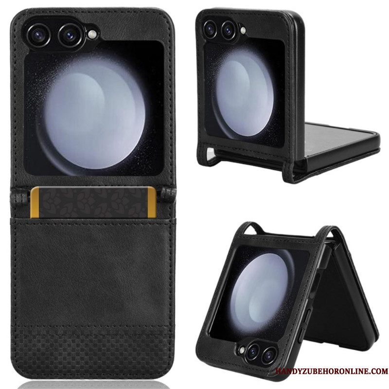 Hoesje Samsung Galaxy Z Flip 7 Fe Retro Leren Kaarthouder