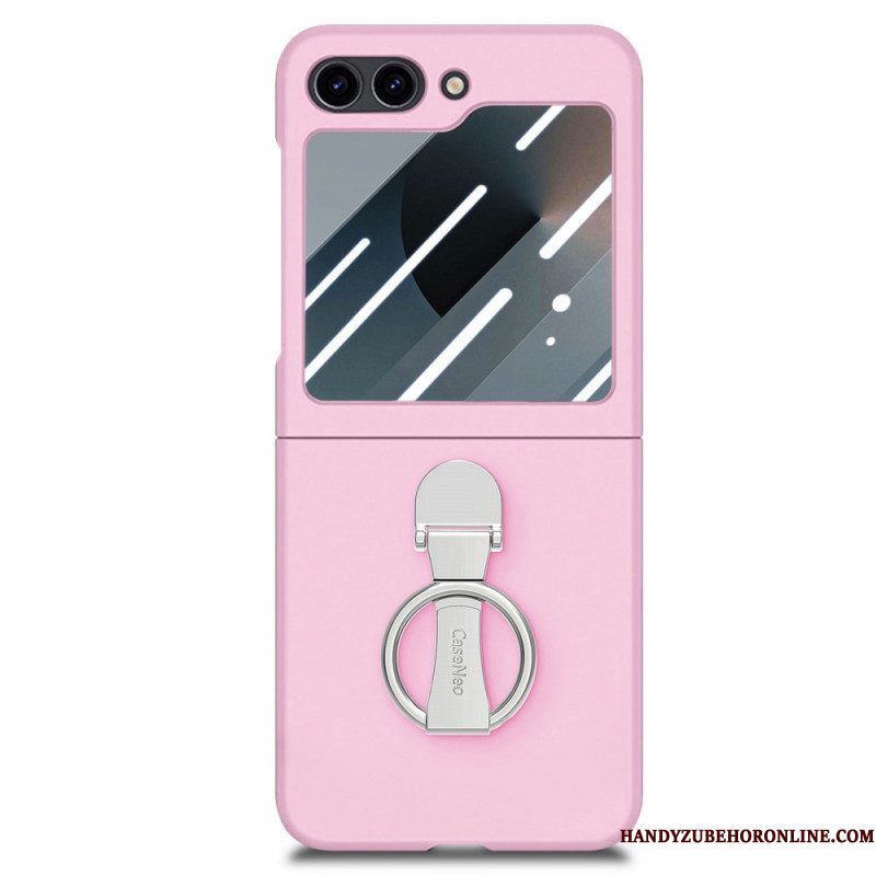 Hoesje Samsung Galaxy Z Flip 7 Fe Ringhouder En Schermbeschermer Voor De Achterkant Bescherming Hoesje