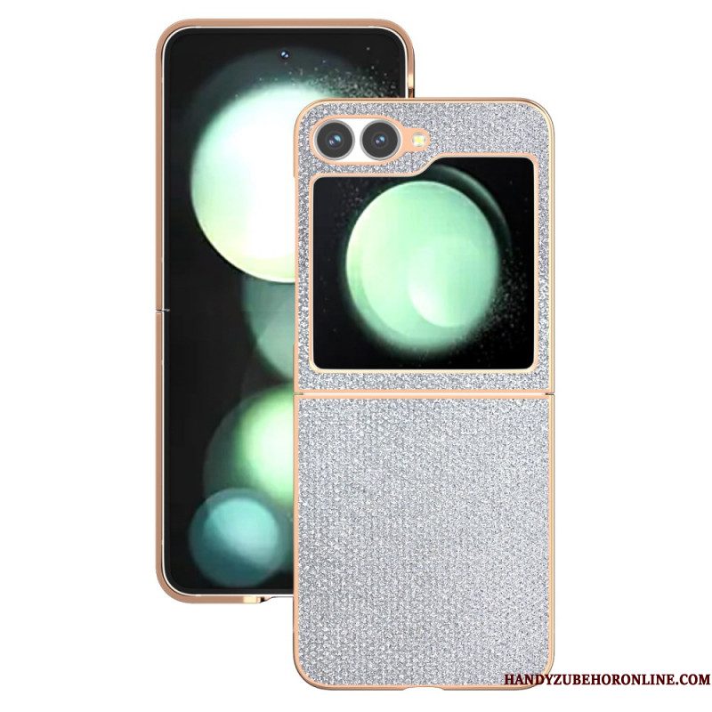 Hoesje Samsung Galaxy Z Flip 7 Fe Strass Textuur Bescherming Hoesje