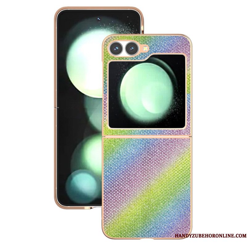 Hoesje Samsung Galaxy Z Flip 7 Fe Strass Textuur Bescherming Hoesje