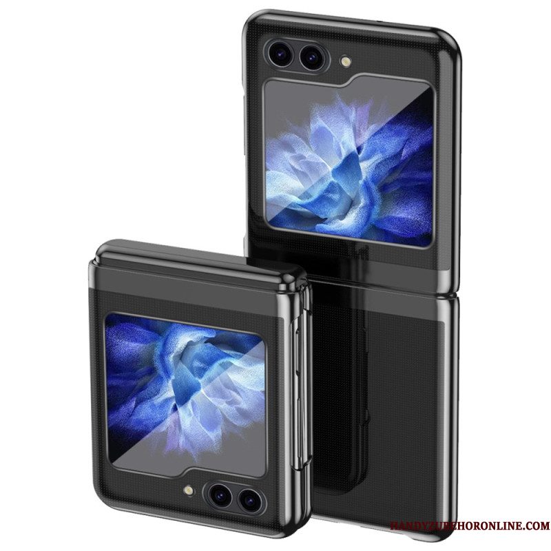 Hoesje Samsung Galaxy Z Flip 7 Fe Transparant Design En Metallic Effect