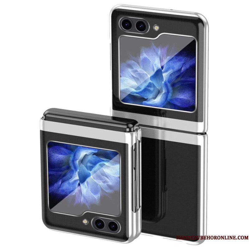Hoesje Samsung Galaxy Z Flip 7 Fe Transparant Design En Metallic Effect