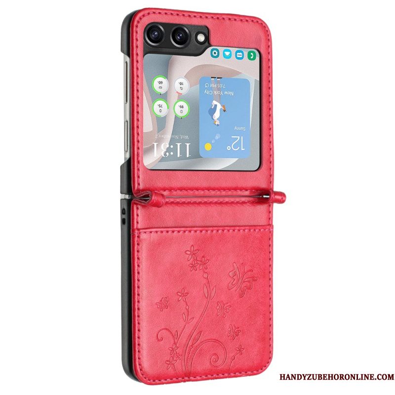 Hoesje Samsung Galaxy Z Flip 7 Fe Vlinders En Bloemen