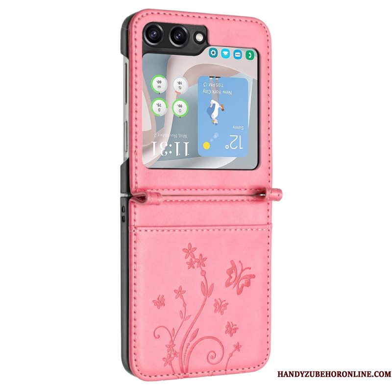 Hoesje Samsung Galaxy Z Flip 7 Fe Vlinders En Bloemen