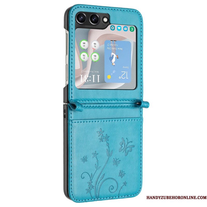 Hoesje Samsung Galaxy Z Flip 7 Fe Vlinders En Bloemen