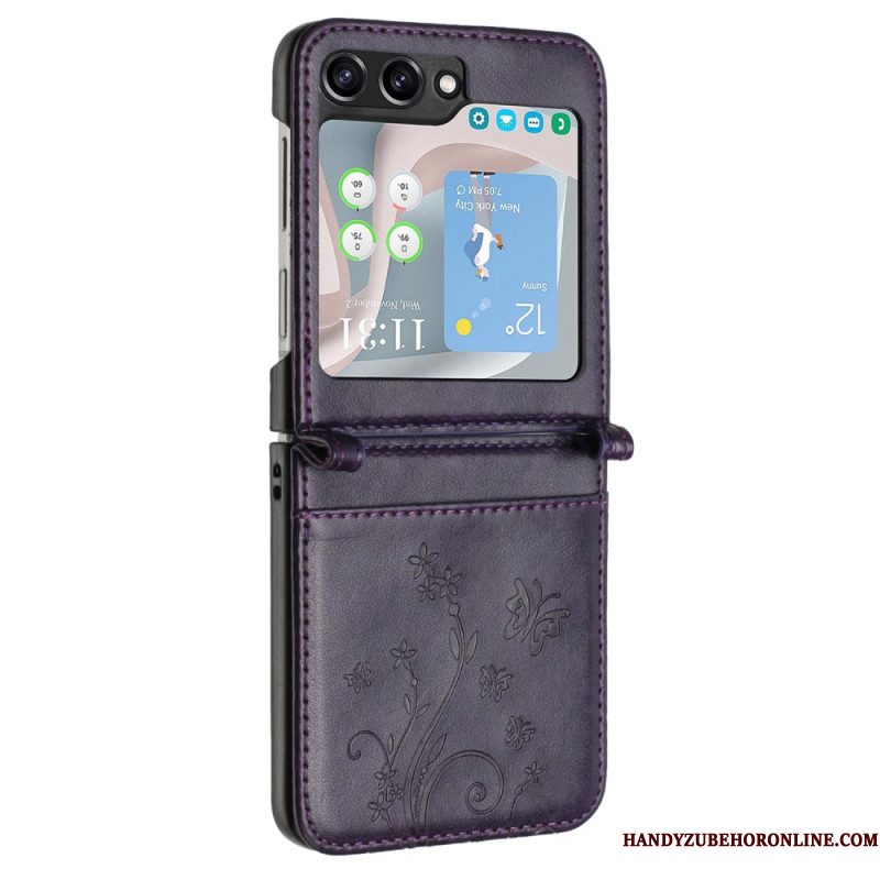 Hoesje Samsung Galaxy Z Flip 7 Fe Vlinders En Bloemen