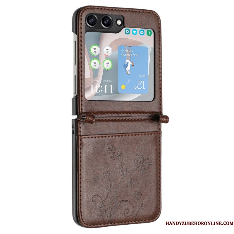 Hoesje Samsung Galaxy Z Flip 7 Fe Vlinders En Bloemen