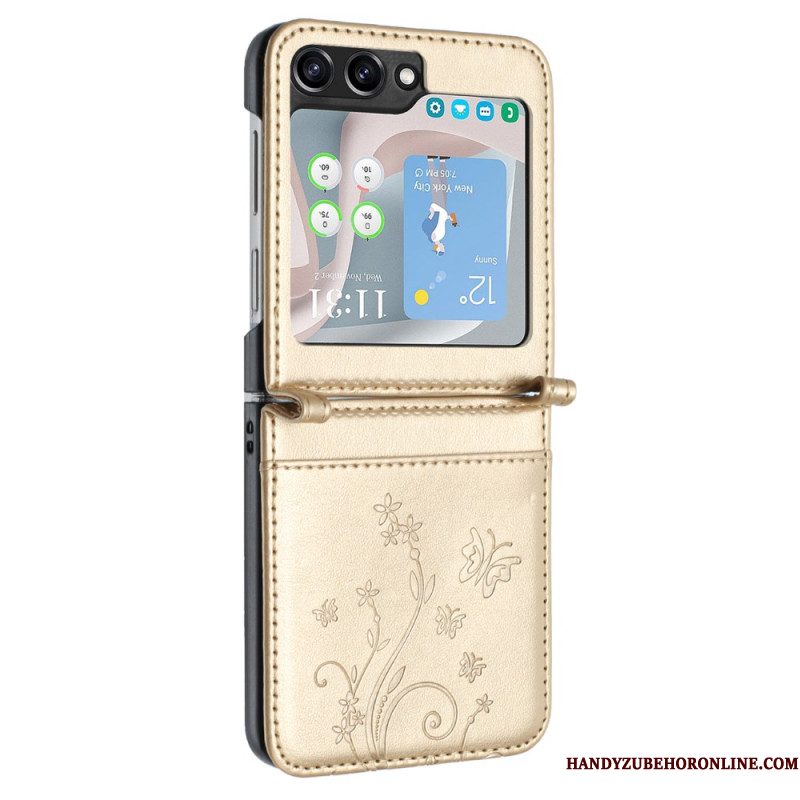 Hoesje Samsung Galaxy Z Flip 7 Fe Vlinders En Bloemen