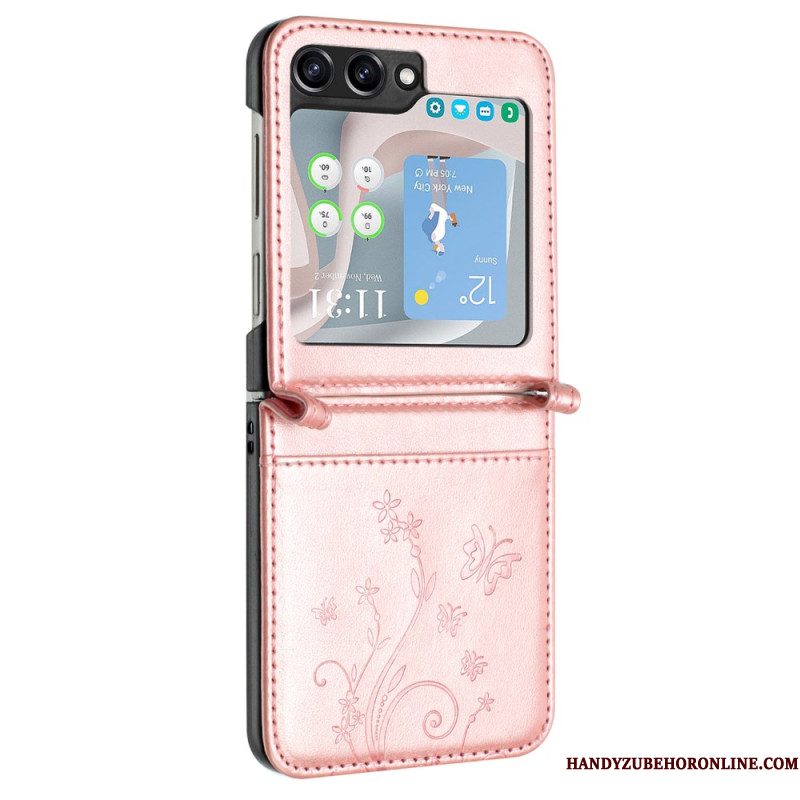 Hoesje Samsung Galaxy Z Flip 7 Fe Vlinders En Bloemen