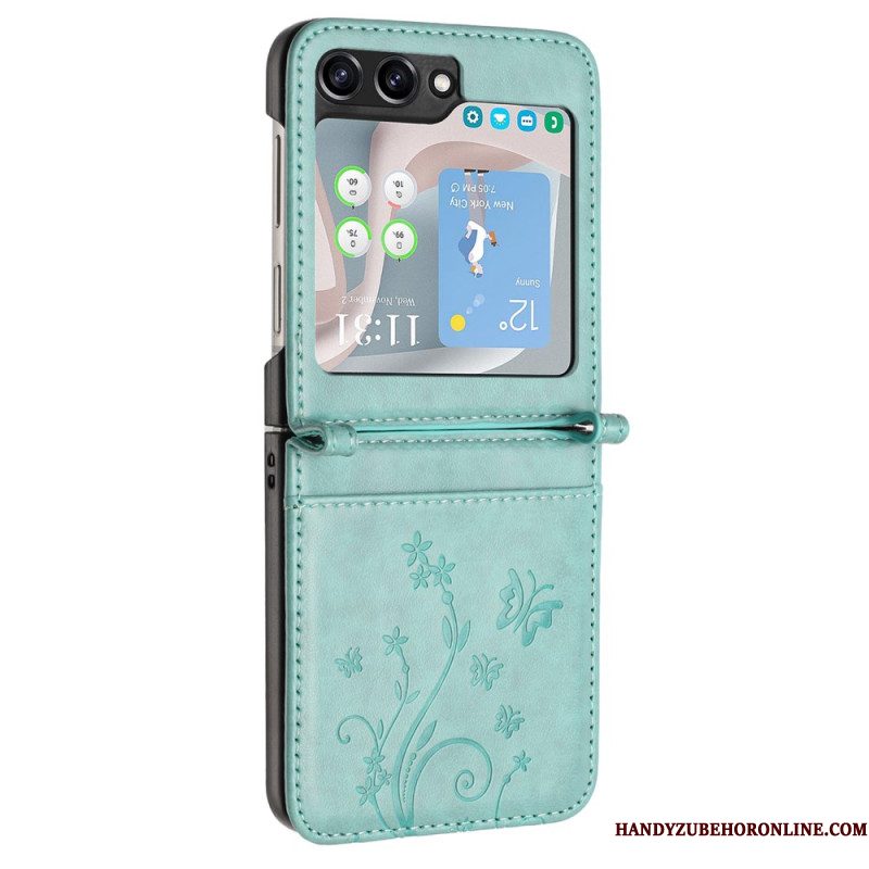 Hoesje Samsung Galaxy Z Flip 7 Fe Vlinders En Bloemen