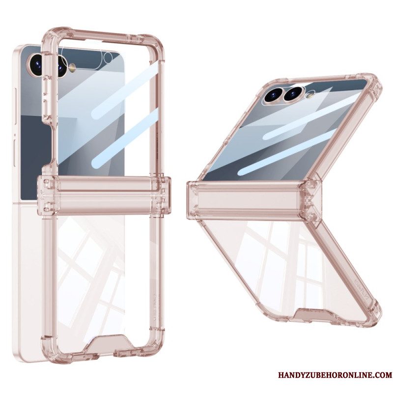 Hoesje Samsung Galaxy Z Flip 7 Gekleurd Doorschijnend Met Airbagbescherming Bescherming Hoesje
