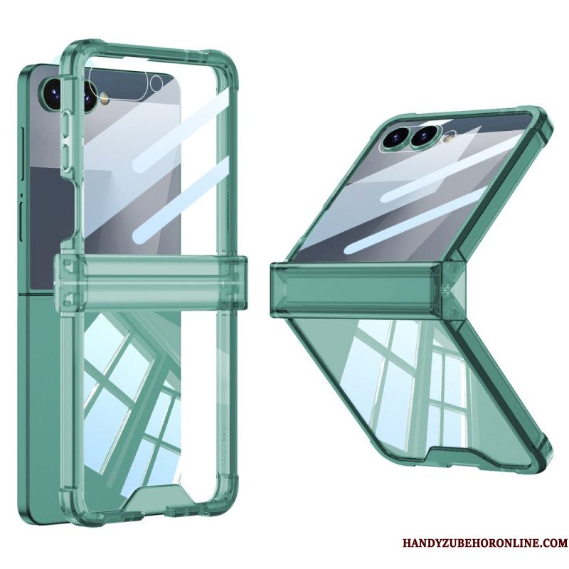 Hoesje Samsung Galaxy Z Flip 7 Gekleurd Doorschijnend Met Airbagbescherming Bescherming Hoesje