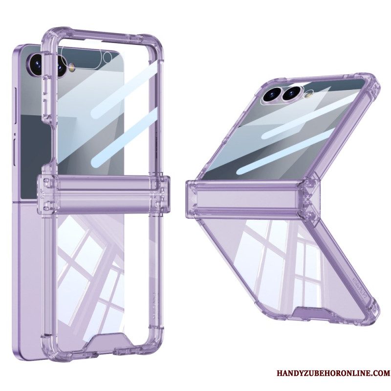 Hoesje Samsung Galaxy Z Flip 7 Gekleurd Doorschijnend Met Airbagbescherming Bescherming Hoesje
