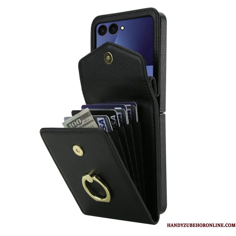 Hoesje Samsung Galaxy Z Flip 7 Gewatteerde Portemonnee En Riem