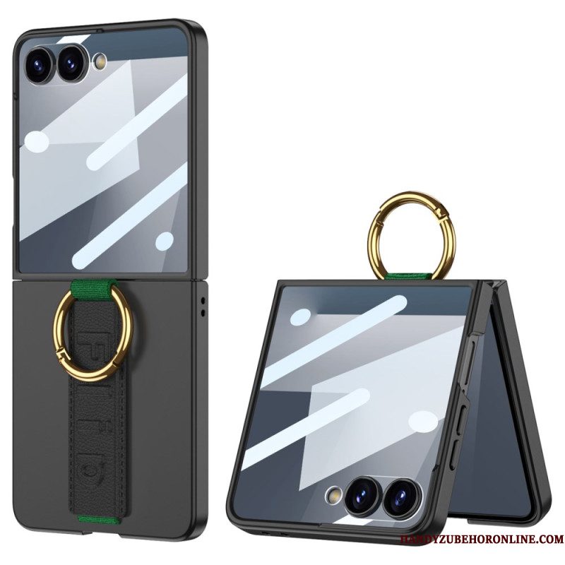 Hoesje Samsung Galaxy Z Flip 7 Gkk Polsbandje En Schermbeschermer Bescherming Hoesje