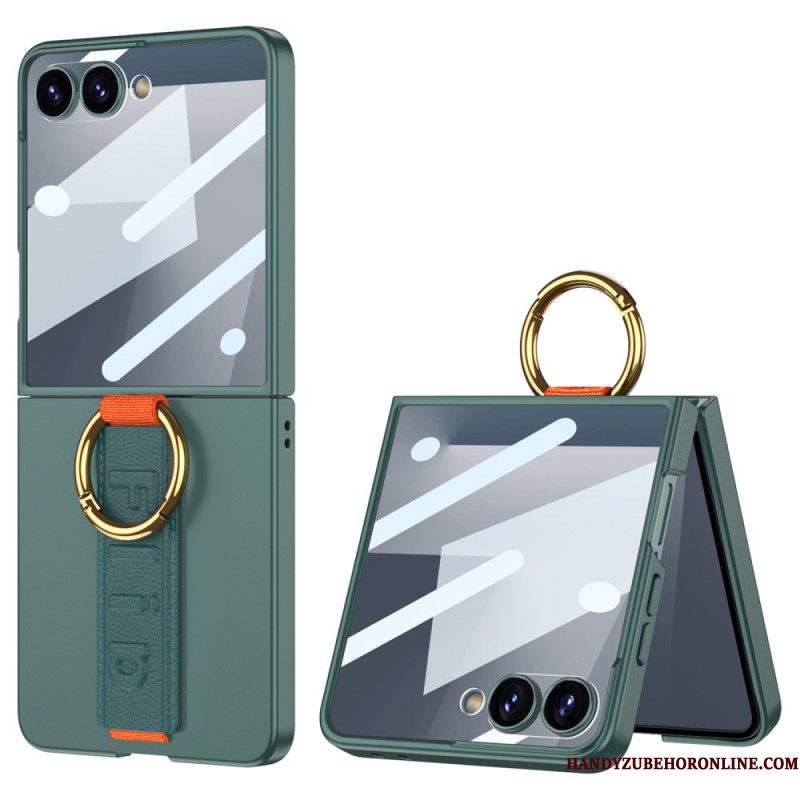 Hoesje Samsung Galaxy Z Flip 7 Gkk Polsbandje En Schermbeschermer Bescherming Hoesje