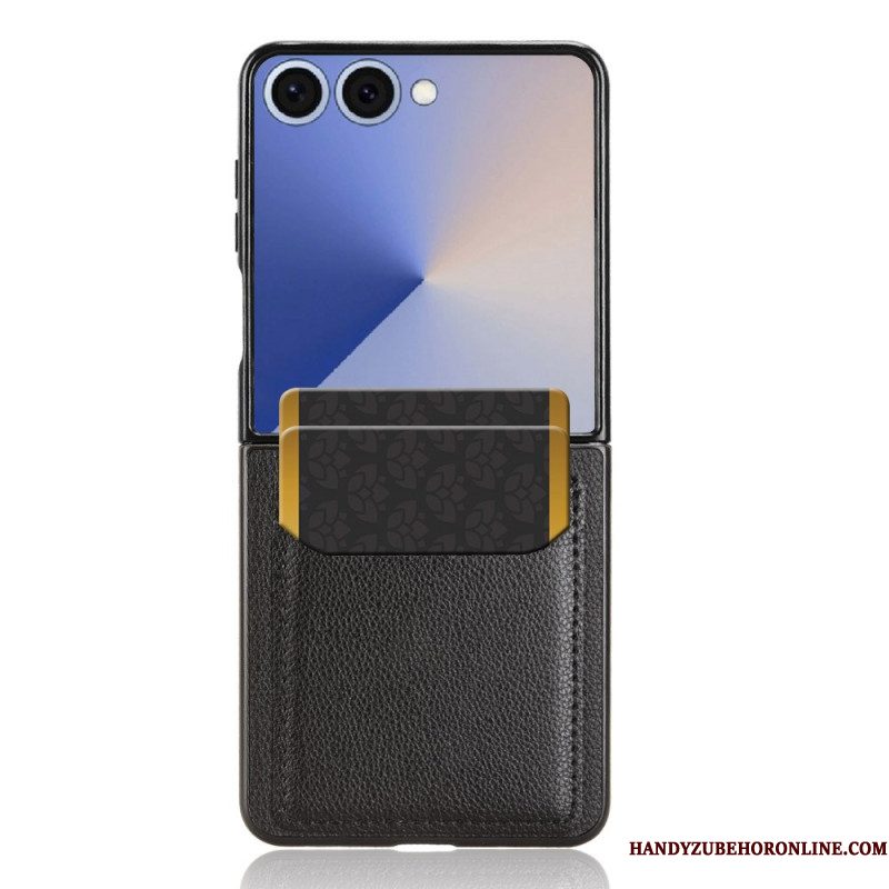 Hoesje Samsung Galaxy Z Flip 7 Kaarthouder In Lederlook