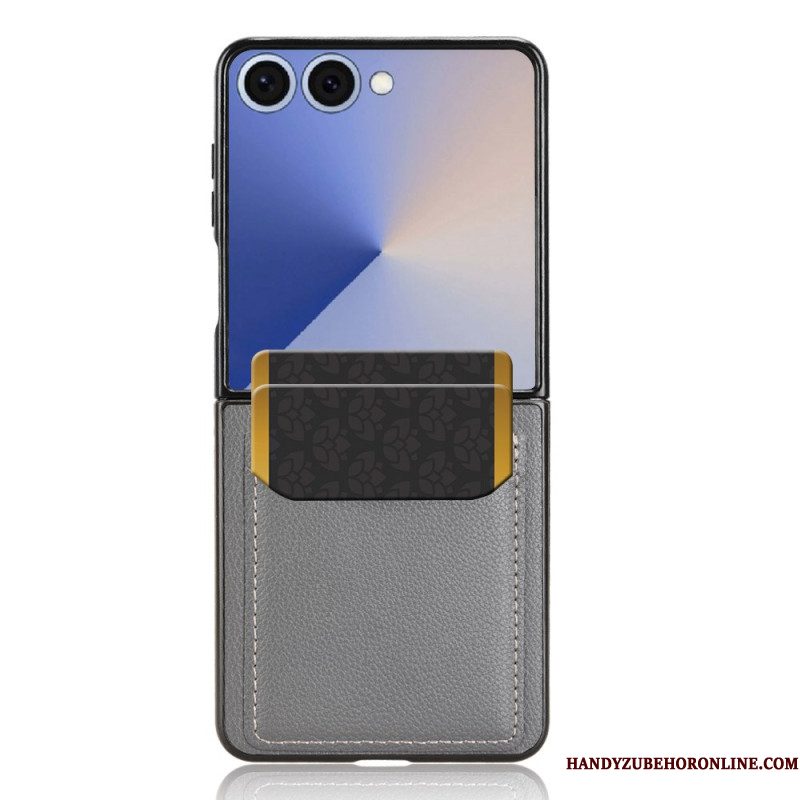 Hoesje Samsung Galaxy Z Flip 7 Kaarthouder In Lederlook