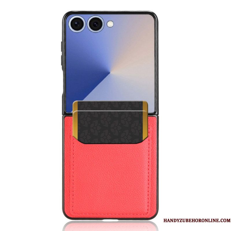 Hoesje Samsung Galaxy Z Flip 7 Kaarthouder In Lederlook