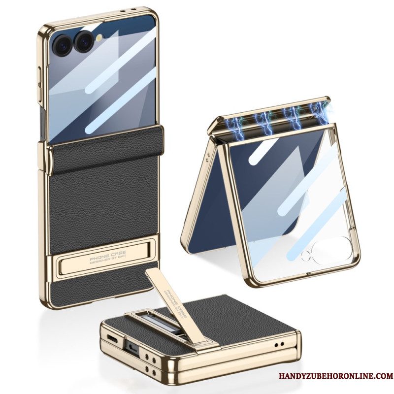 Hoesje Samsung Galaxy Z Flip 7 Kunstleer En Gkk-ondersteuning