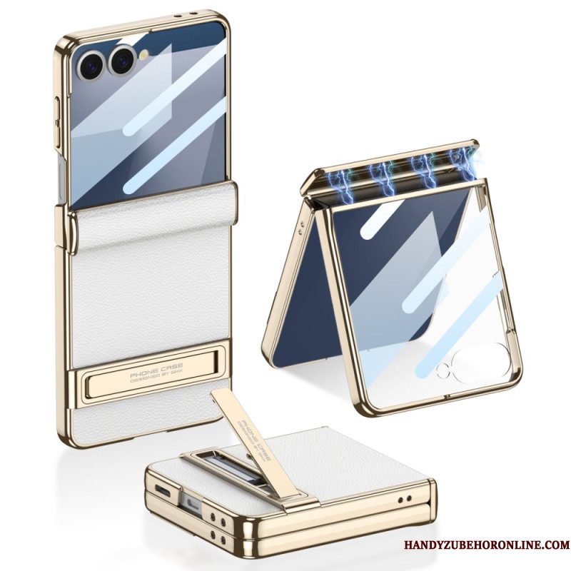 Hoesje Samsung Galaxy Z Flip 7 Kunstleer En Gkk-ondersteuning