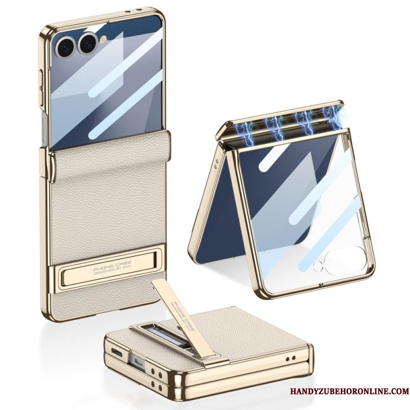 Hoesje Samsung Galaxy Z Flip 7 Kunstleer En Gkk-ondersteuning